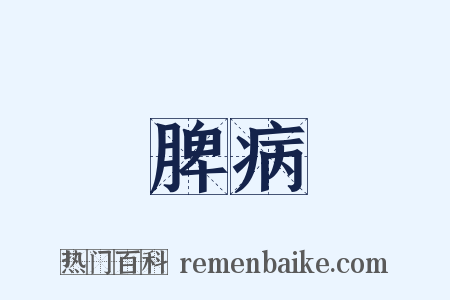 脾病是什么意思的图片